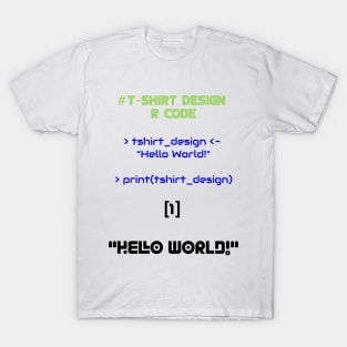 T-Shirt Design Programming | R Code True Color T-Shirt